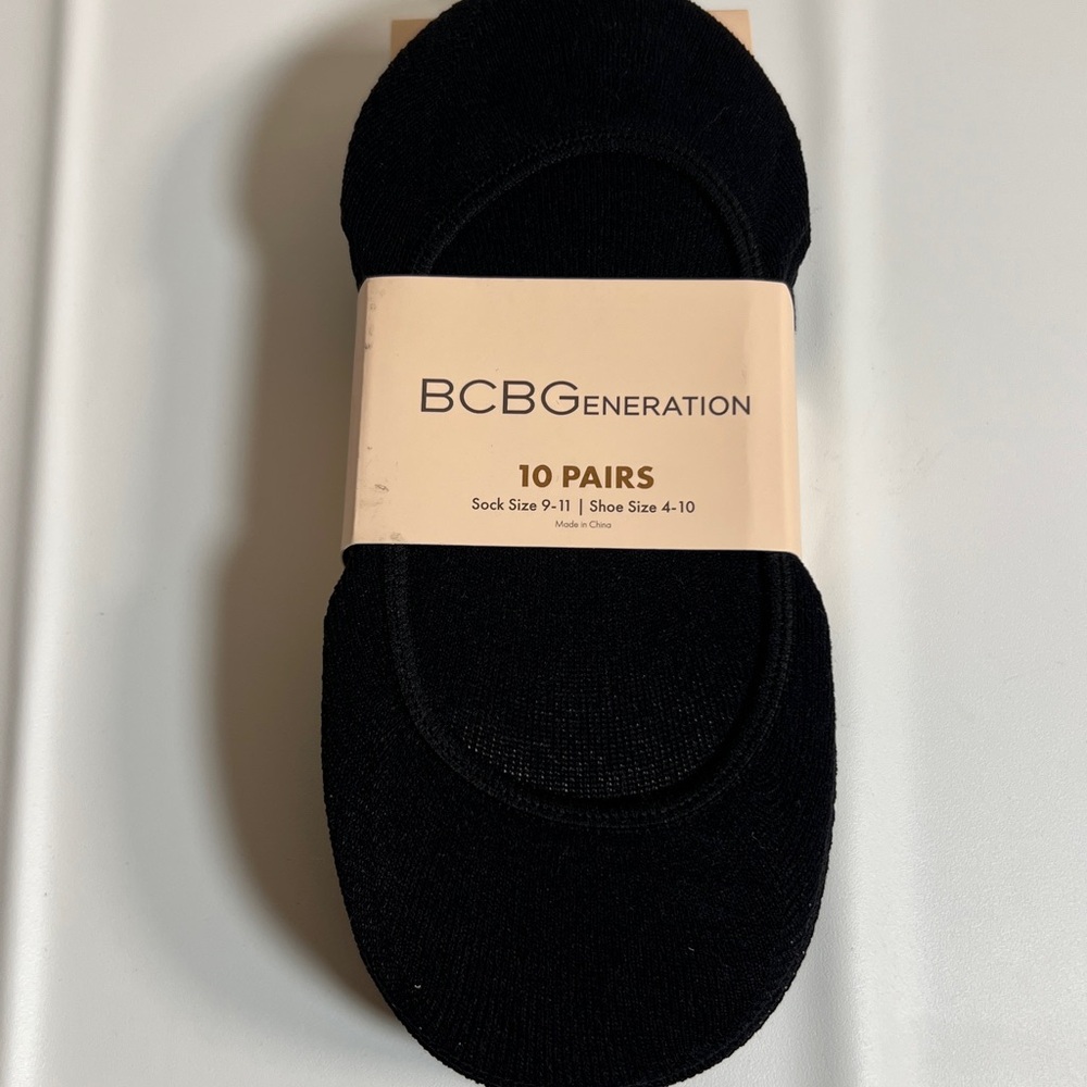 BCBGeneration Black No-Show Socks Pack